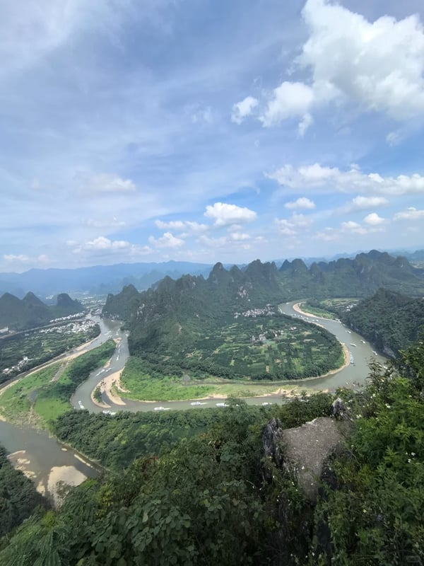 Yangshuo Bike Da Mian Shan Tour: E-Bike Ride and Hike to the Li River First Bend