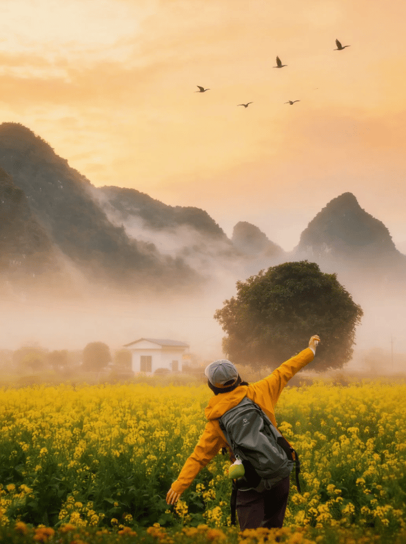 Spring Cycling in Yangshuo's Ten-Mile Gallery 🌼