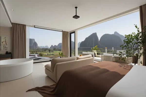 Yangshuo Muyun Heshe · Designer Pool Villa